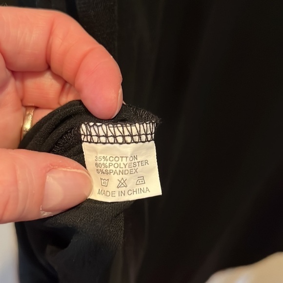 BUNDLE of two maxi length dresses 2XL black+black/white stripe great staples - Picture 14 of 16